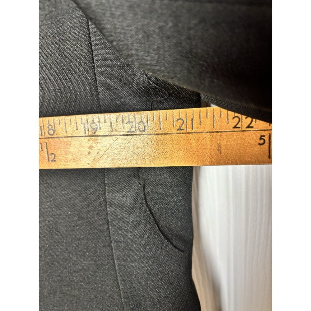Van Heusen Flex Mens 42R Blazer Jacket Black Slim Fit Sport Coat Stretch Casual - Picture 3 of 10
